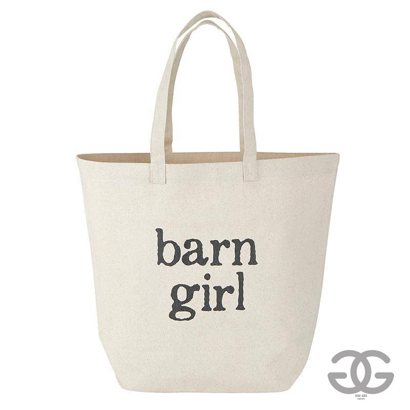 Equestrian Canvas Tote - Barn Girl