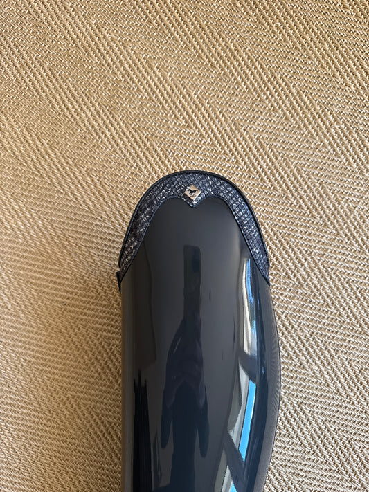 DeNiro grey patent Dressage Bellini tall boot