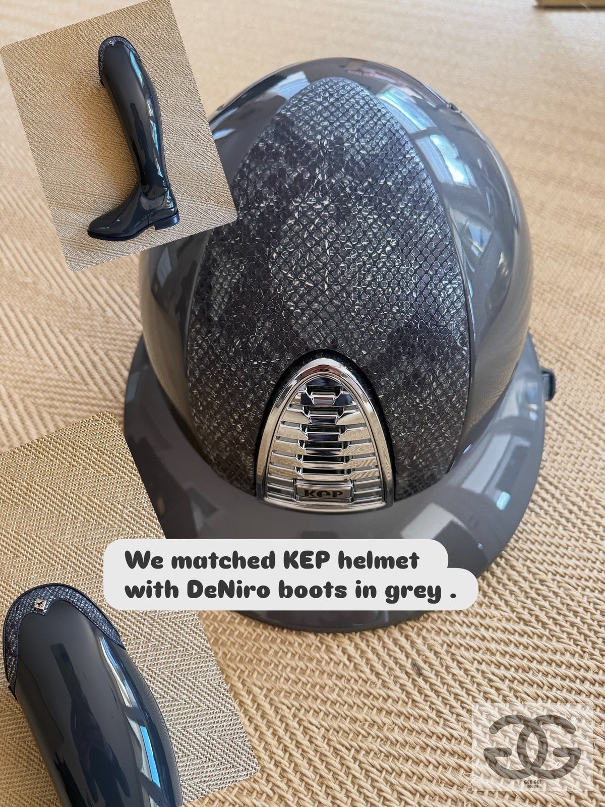 Kep Helmet using DeNiro leather swatch custom