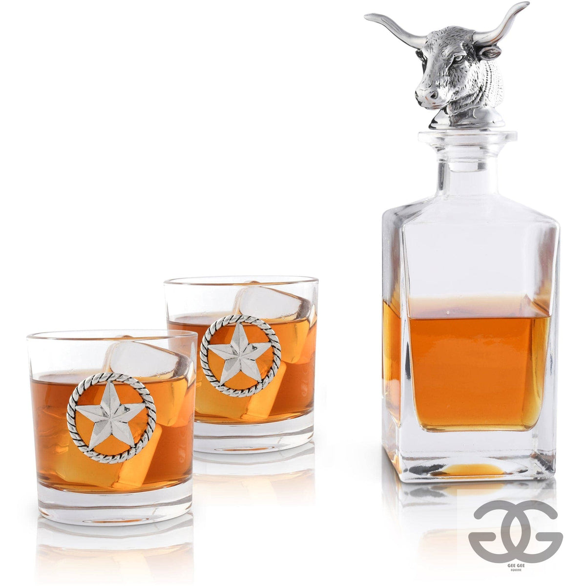 Longhorn Decanter Set with Pair of Glasses