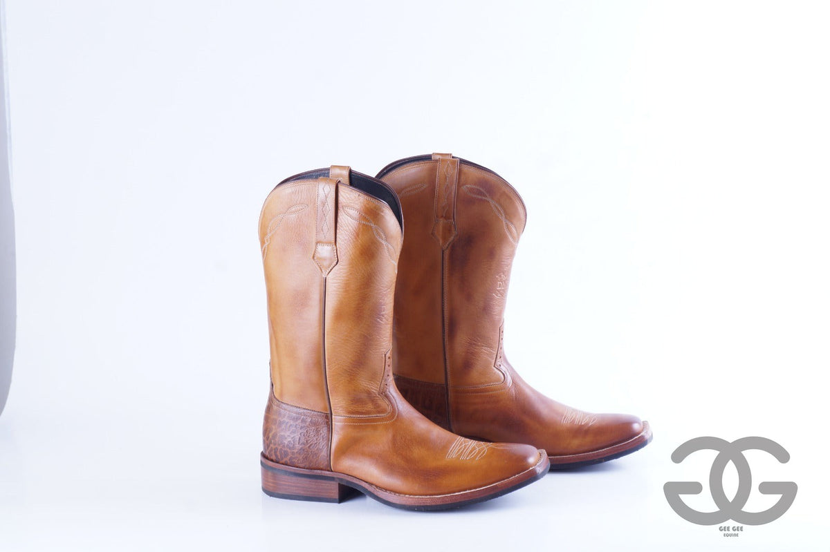 DeNiro roper 750 Western boot with custom heel