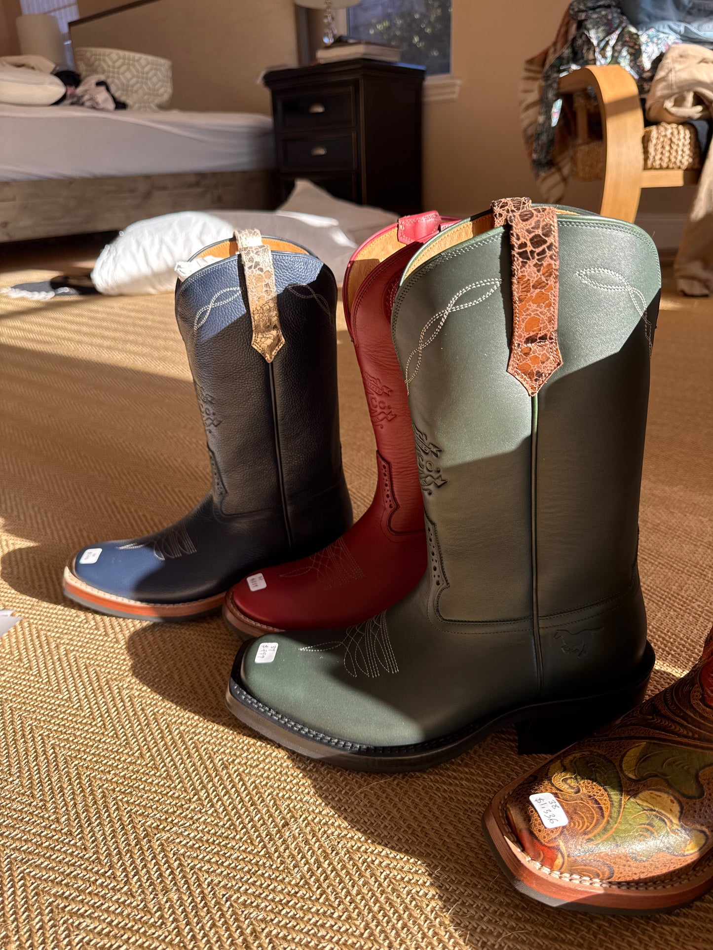 DeNiro Roper 750 navy /gold western boot