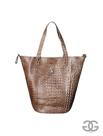 Gee Gee Med Leather Bucket Bag Sand