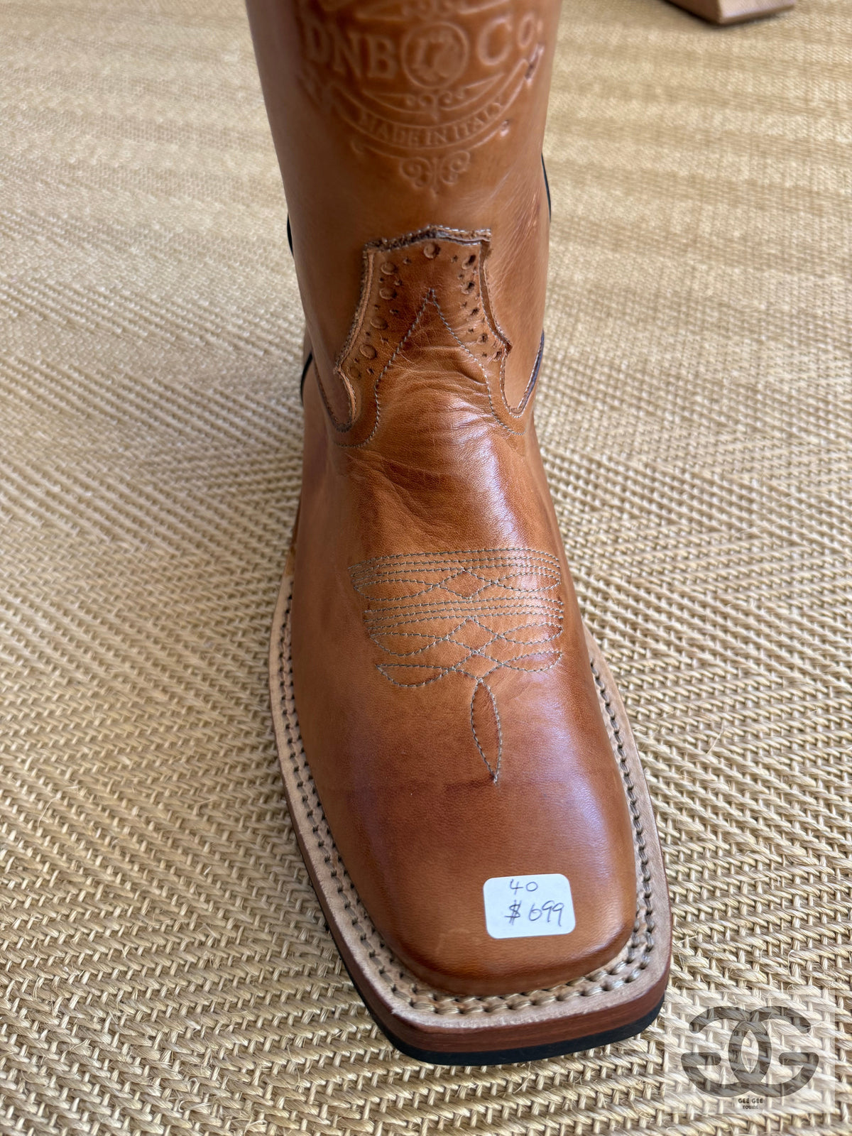DeNiro Roper 750 vintage tan western boot in stock