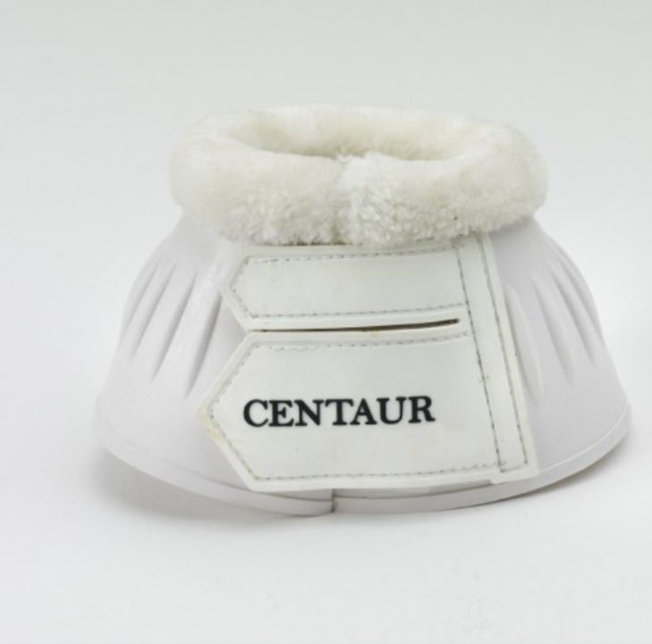 Centaur Bell Boots White By Gee Gee Equine