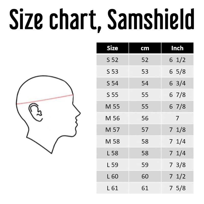 Samshield Shadowmatt Rose /Gold small brim helmet