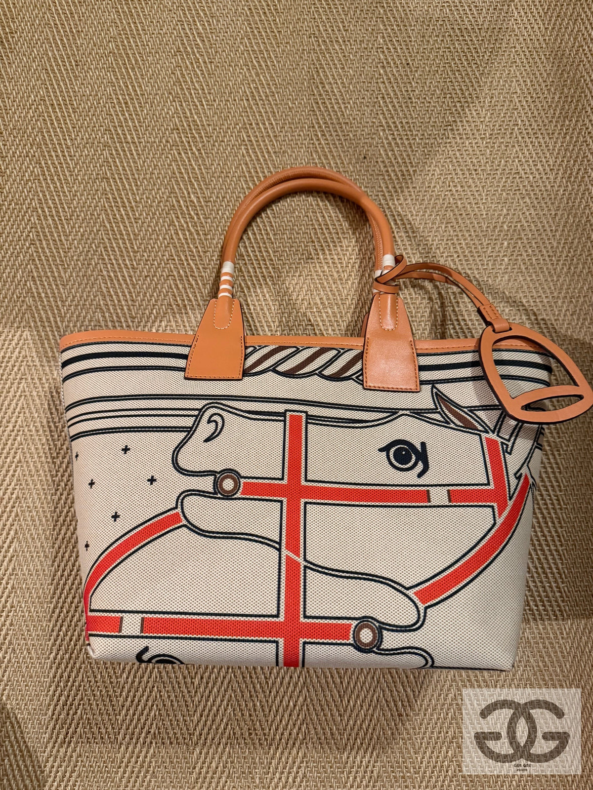 Gee Gee Tote bag with horse head