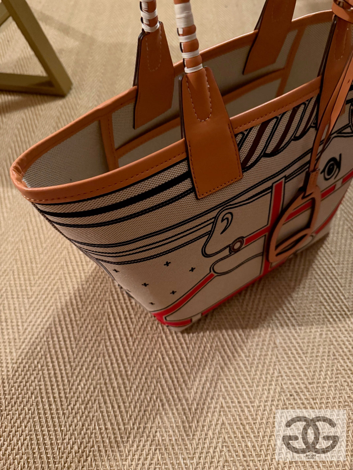 Gee Gee Tote bag with horse head