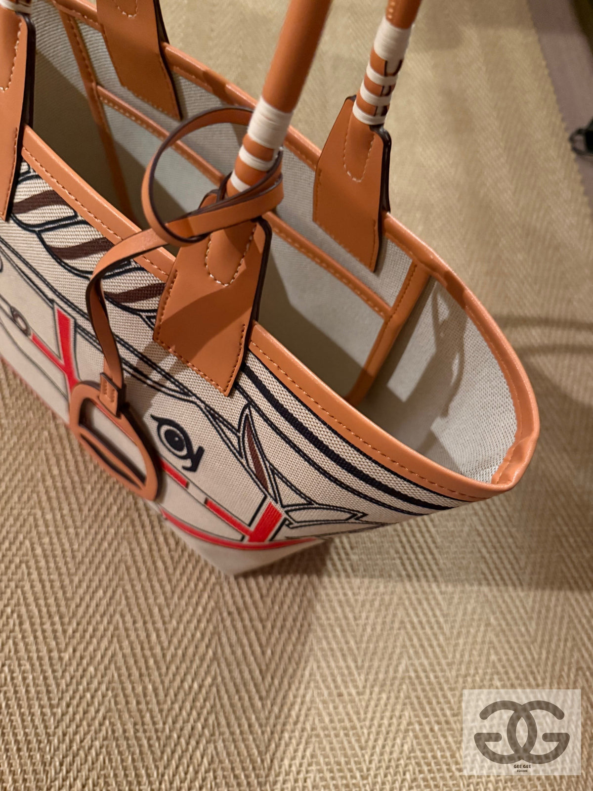 Gee Gee Tote bag with horse head