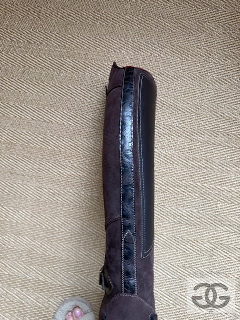 DeNiro brown suede Tall boot SALE
