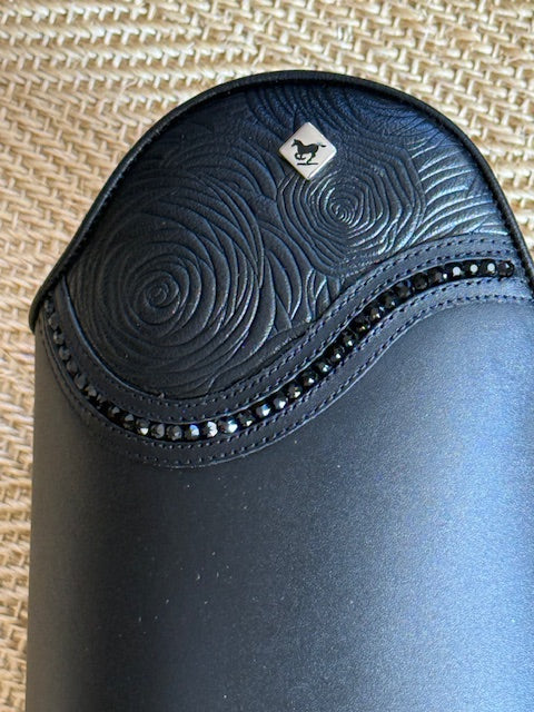 DeNiro Raffaello Dressage Custom Tall Boot black swarvoski