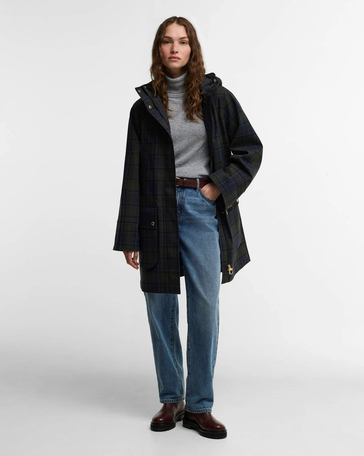 Barbour Rotsea Checked Waterproof Jacket