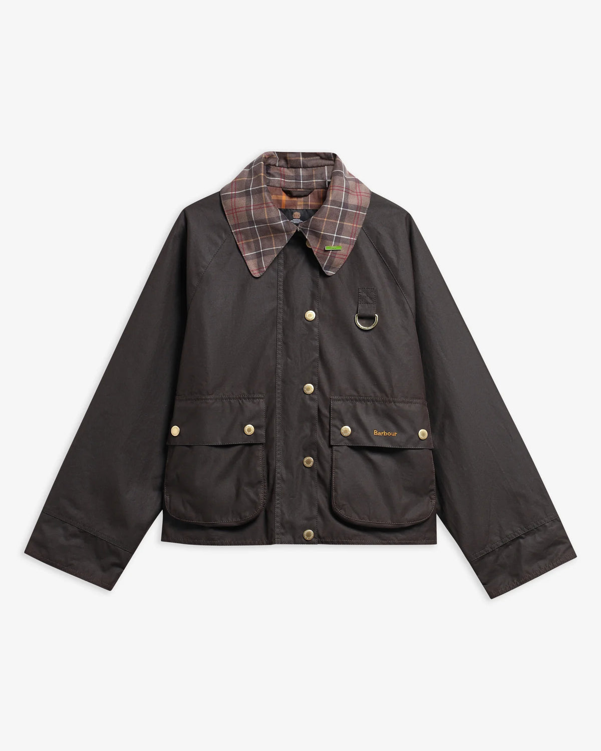 Barbour Icons Tartan Collar Spey Waxed Jacket
