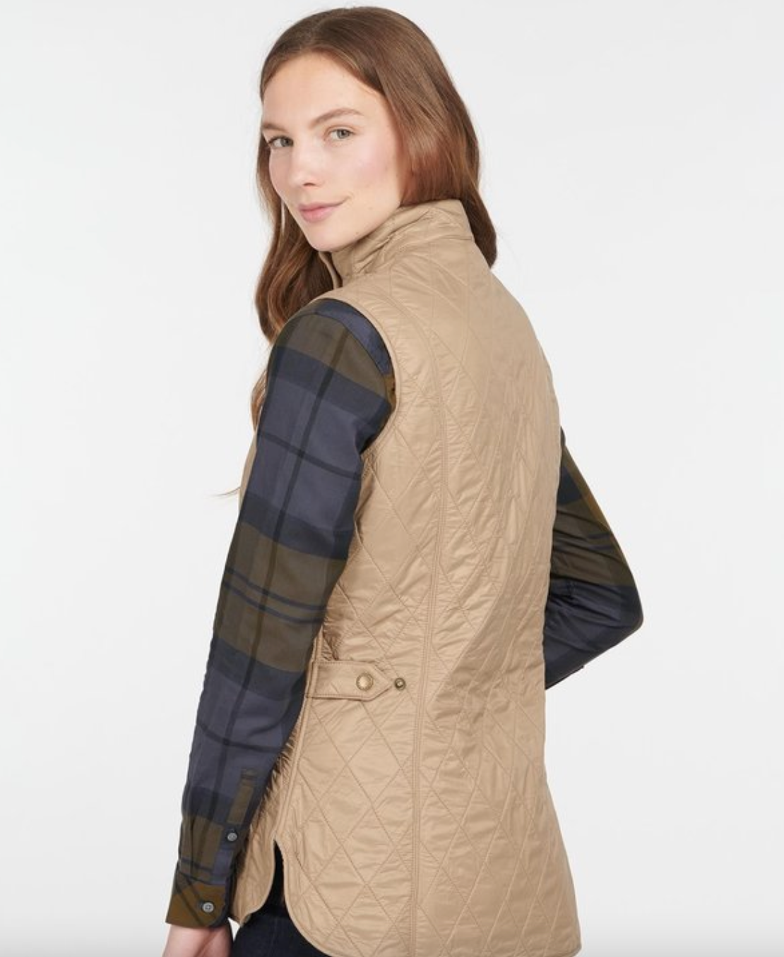 New Collection Barbour Otterburn Gilet Tan