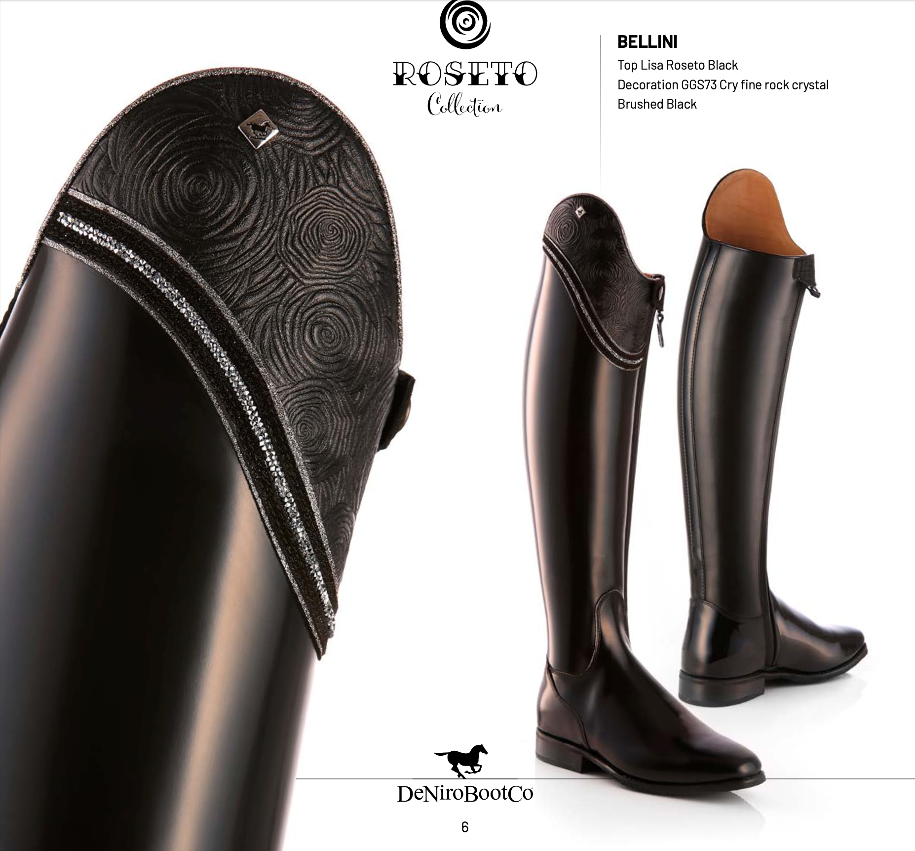 DeNiro Bellini Rosetto in stock SALE - Discounted Dressage Riding Boots