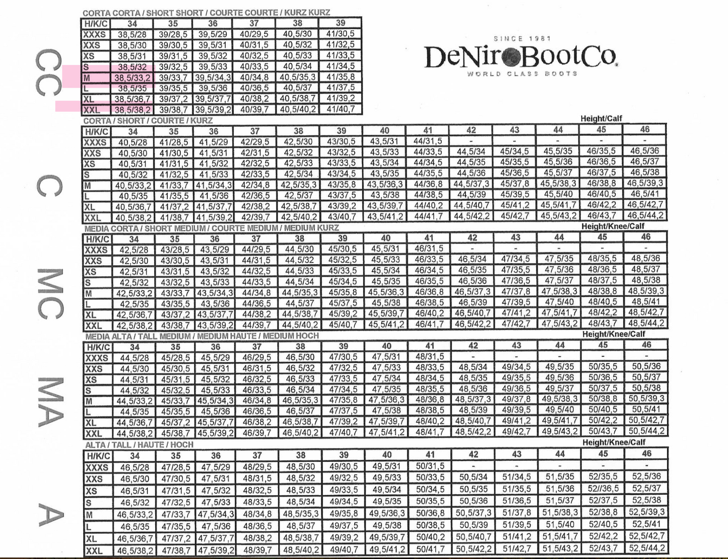 DeNiro JB01 Tall boot