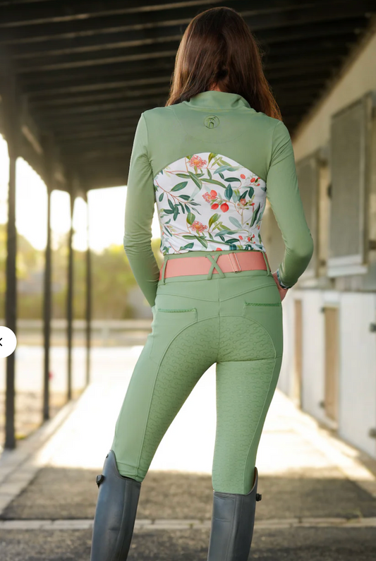 NOVELLA The Braided Full-Seat Breech (Spring Sage)