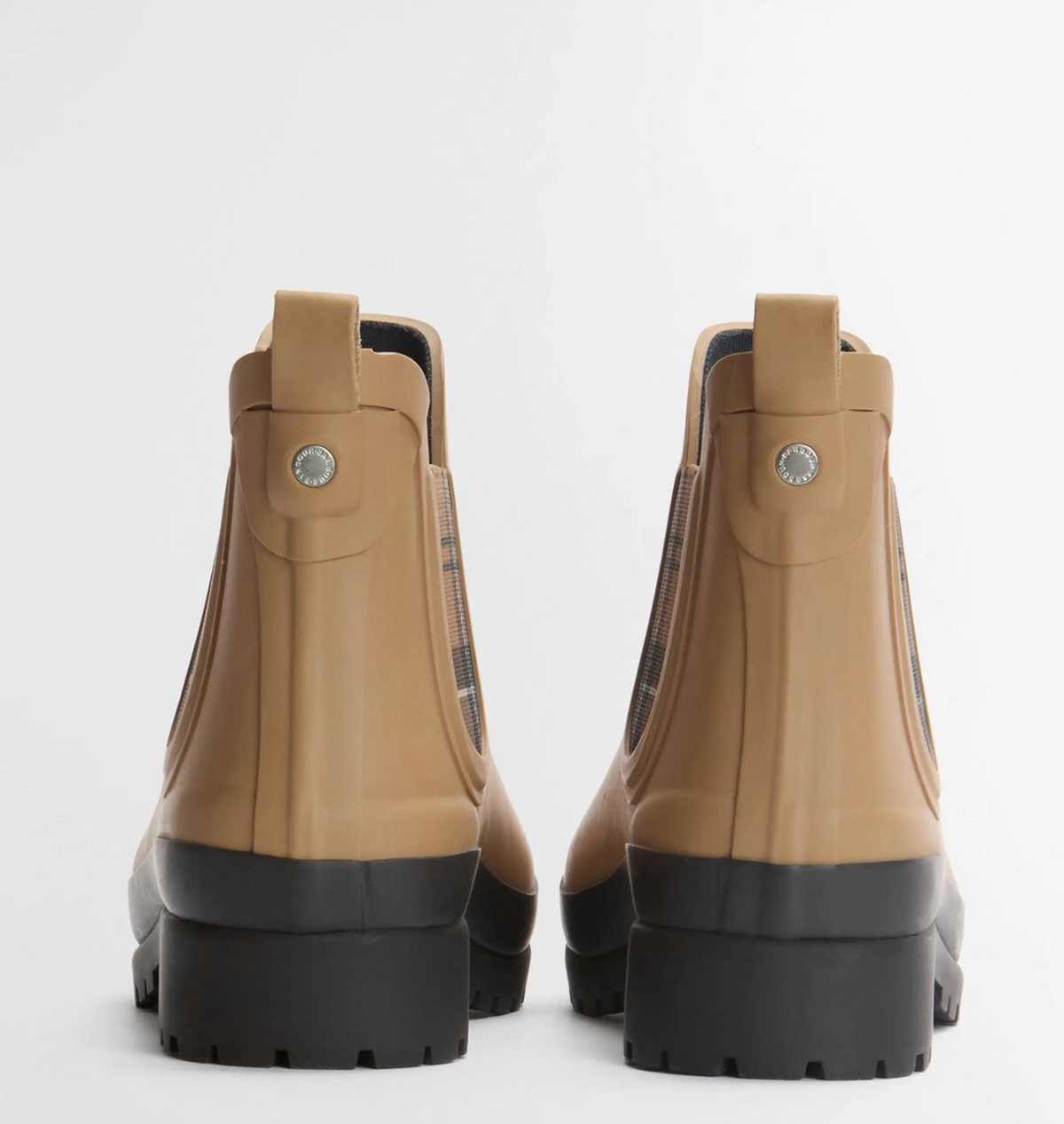 Barbour Mallow Wellington /plaid rain boot