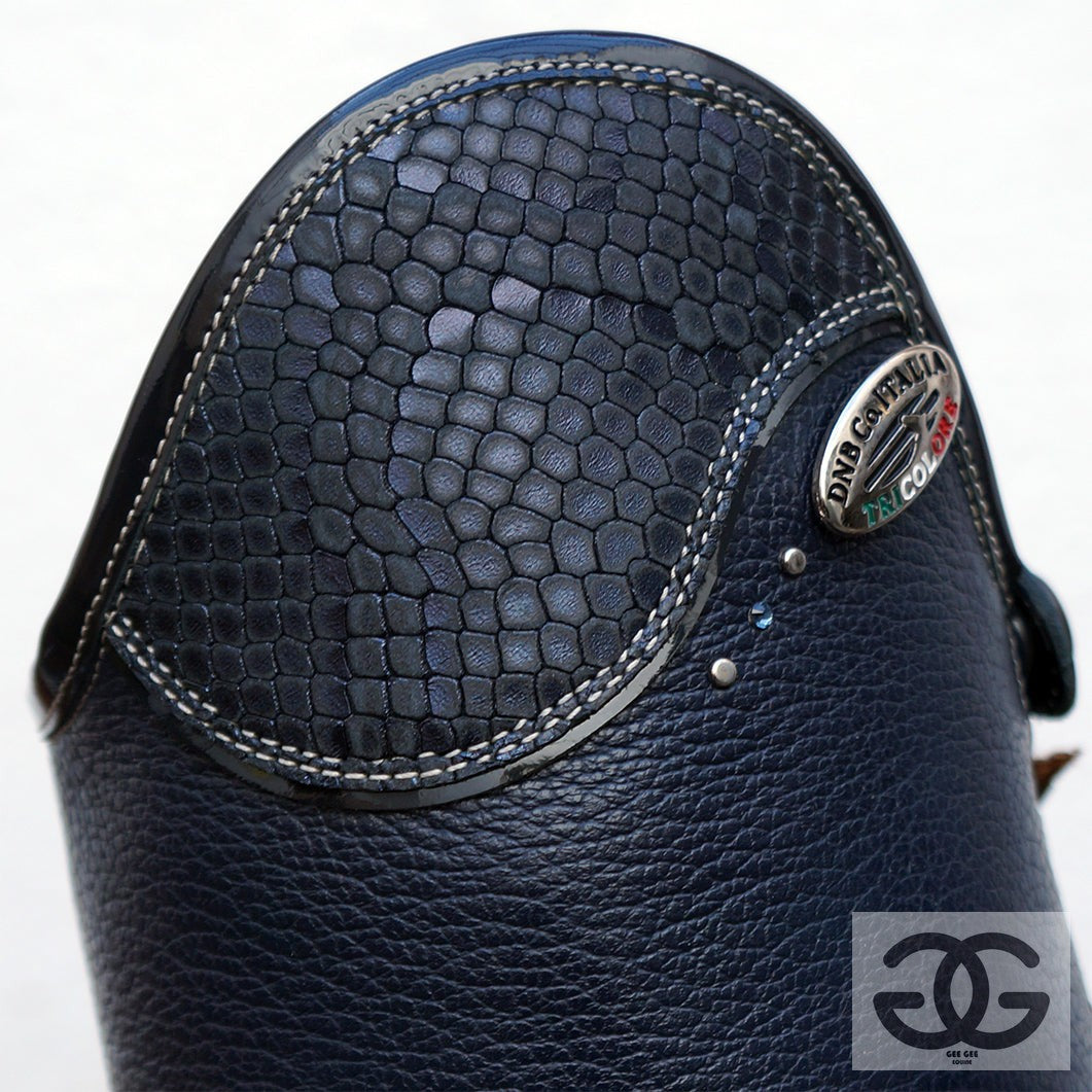 Deniro Salentino pebble leather Tall Boot