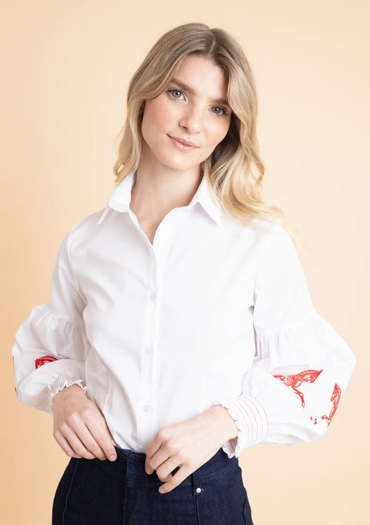 Ronner Annie Shirt Red/ white