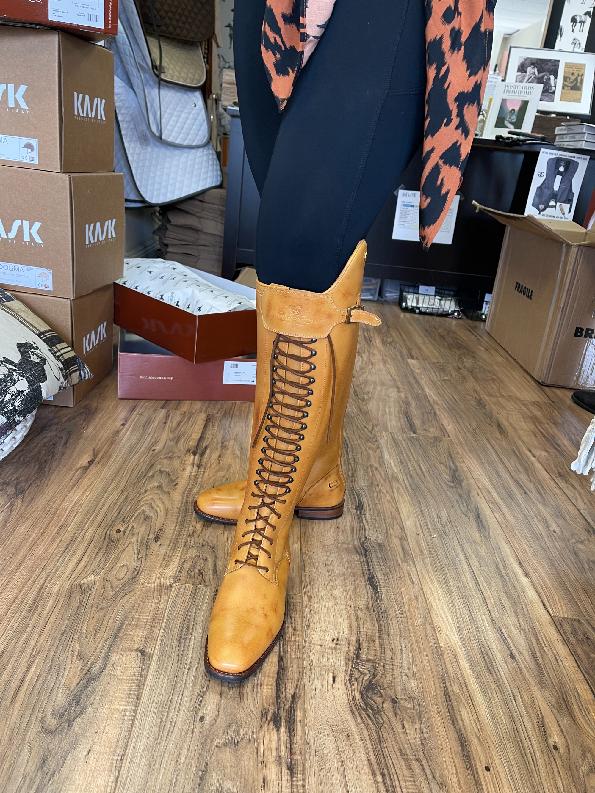 DeNiro Custom Tall Boot with Laces