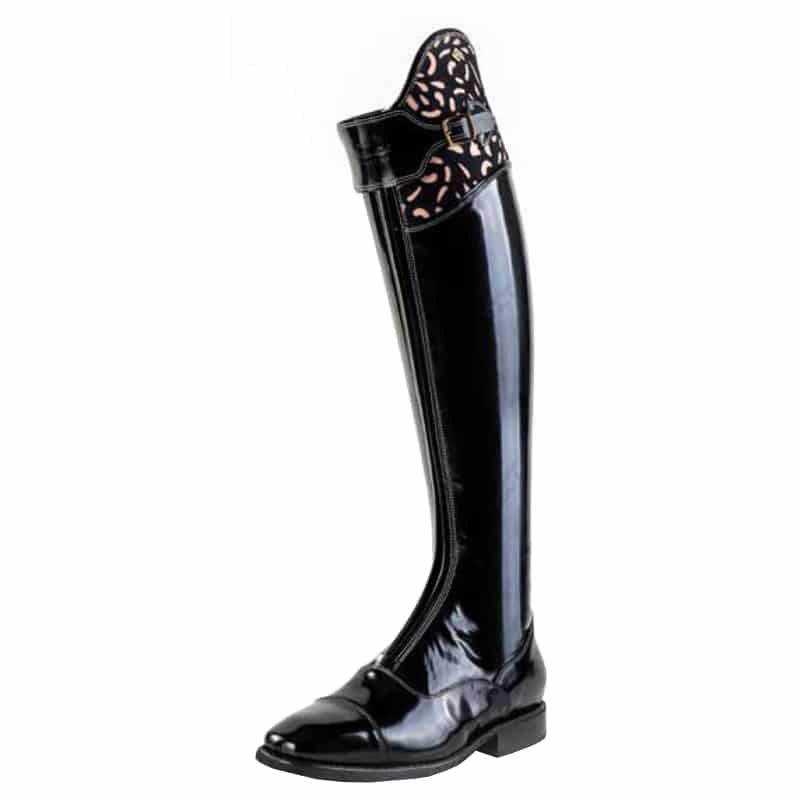 Deniro Vanita in Nero Tall Polo Boot