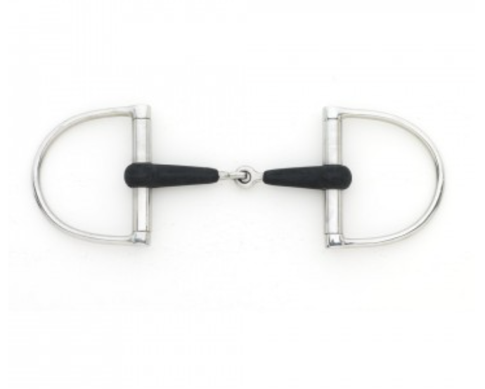 Eco-friendly Centaur Eco Pure and Stainless Steel Dee Ring Jointed Mouth Bit by Gee Gee Equine