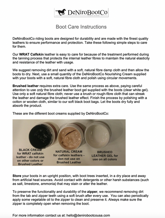 DeNiro Boot Polish Nourishng Cream