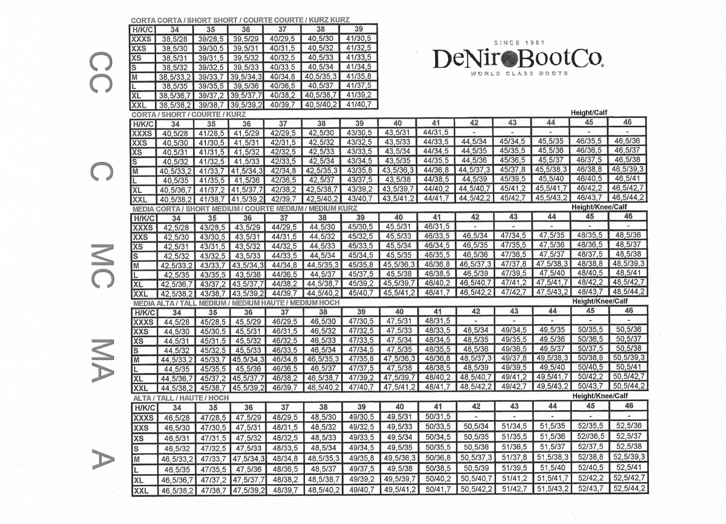 Deniro Front zip Jumping boot/ Dressage