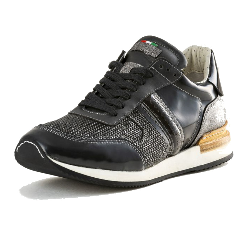 Deniro Intreccio Silver Brushed sneaker