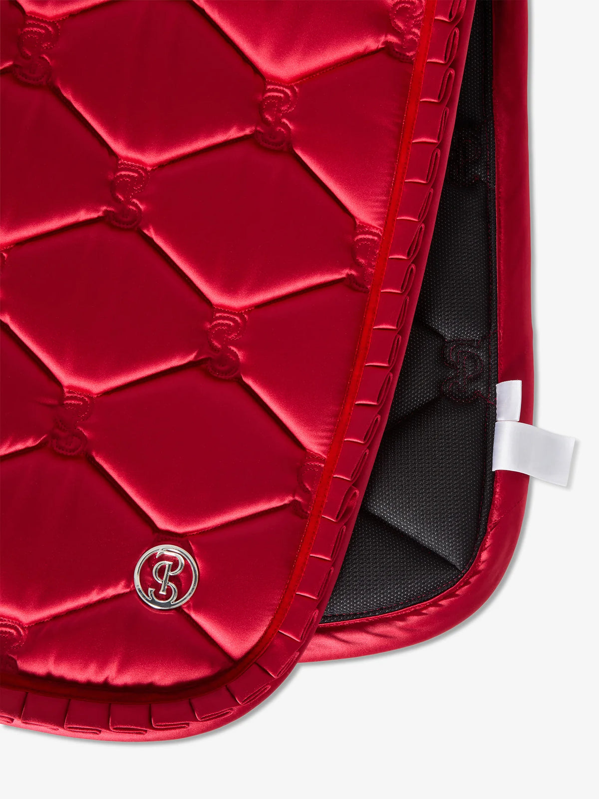 PS OF SWEDEN Saddle Pad Dressage Ruffle - Cranberry Red