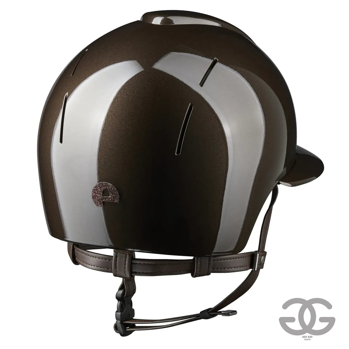 KEP smart Nova metal polish polo brim with brown strap stardust