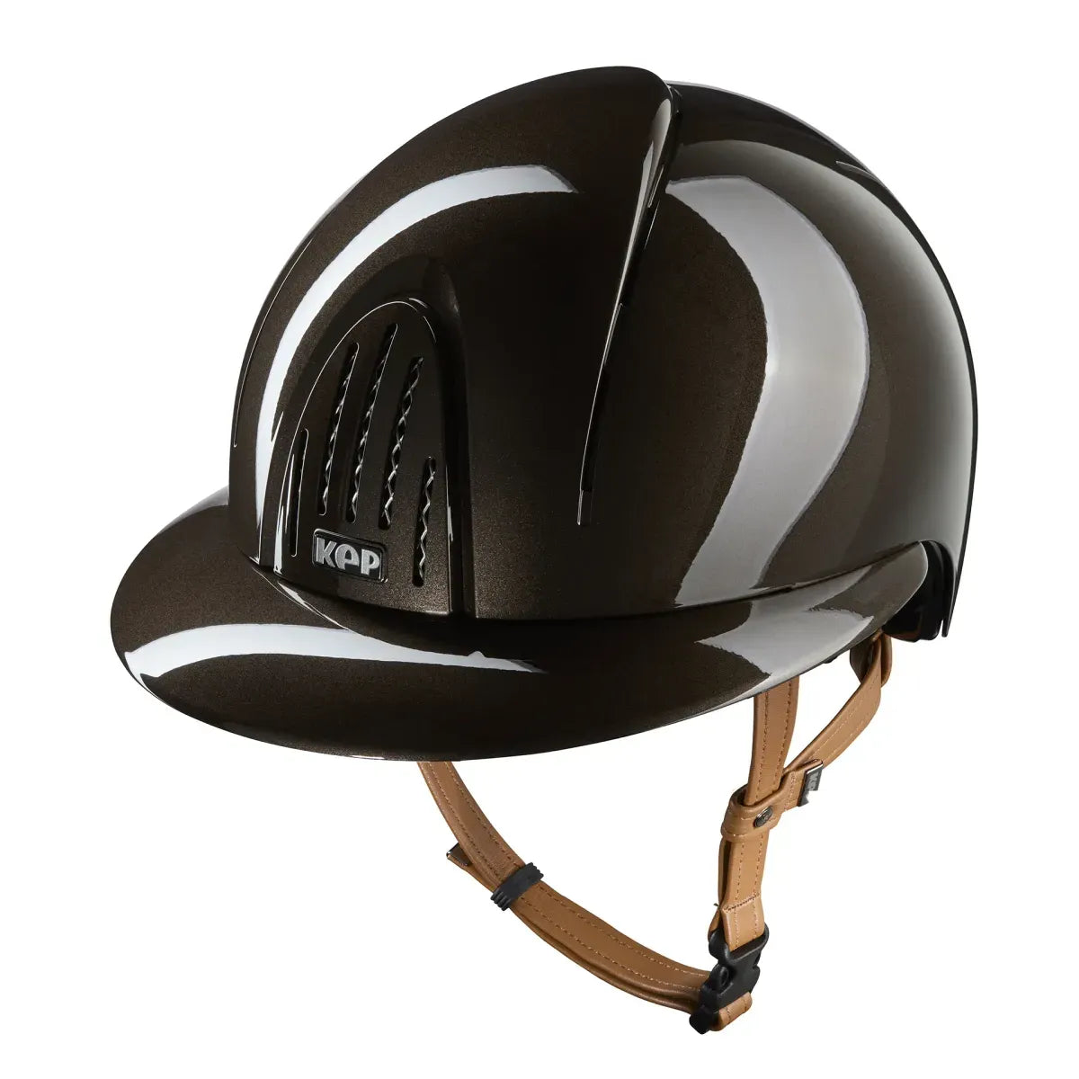 KEP smart Nova metal polish polo brim with brown strap
