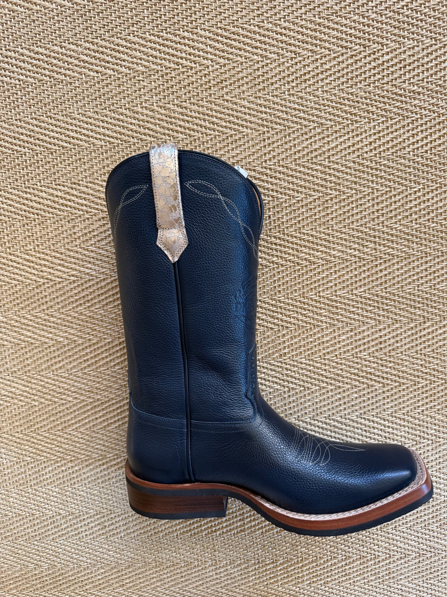 DeNiro Roper 750 navy /gold western boot