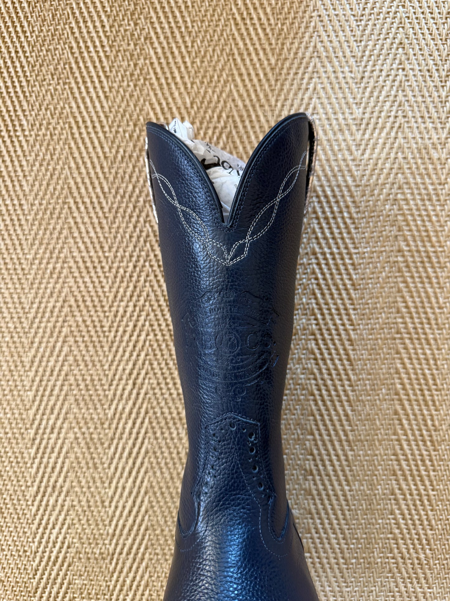 DeNiro Roper 750 navy /gold western boot