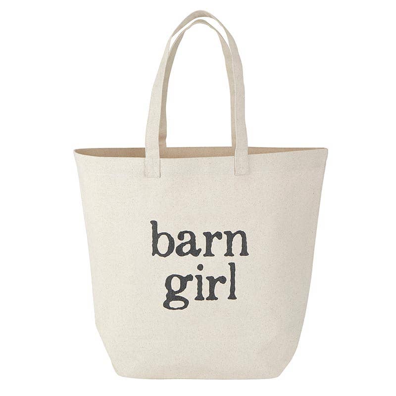 Equestrian Canvas Tote - Barn Girl
