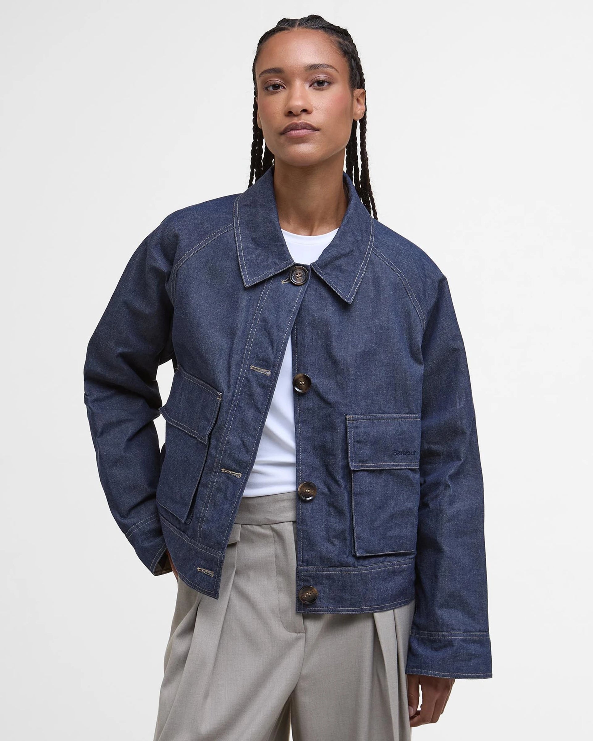 Barbour Denim Demi Showerproof Jacket 2 left SALE 40% off – Gee