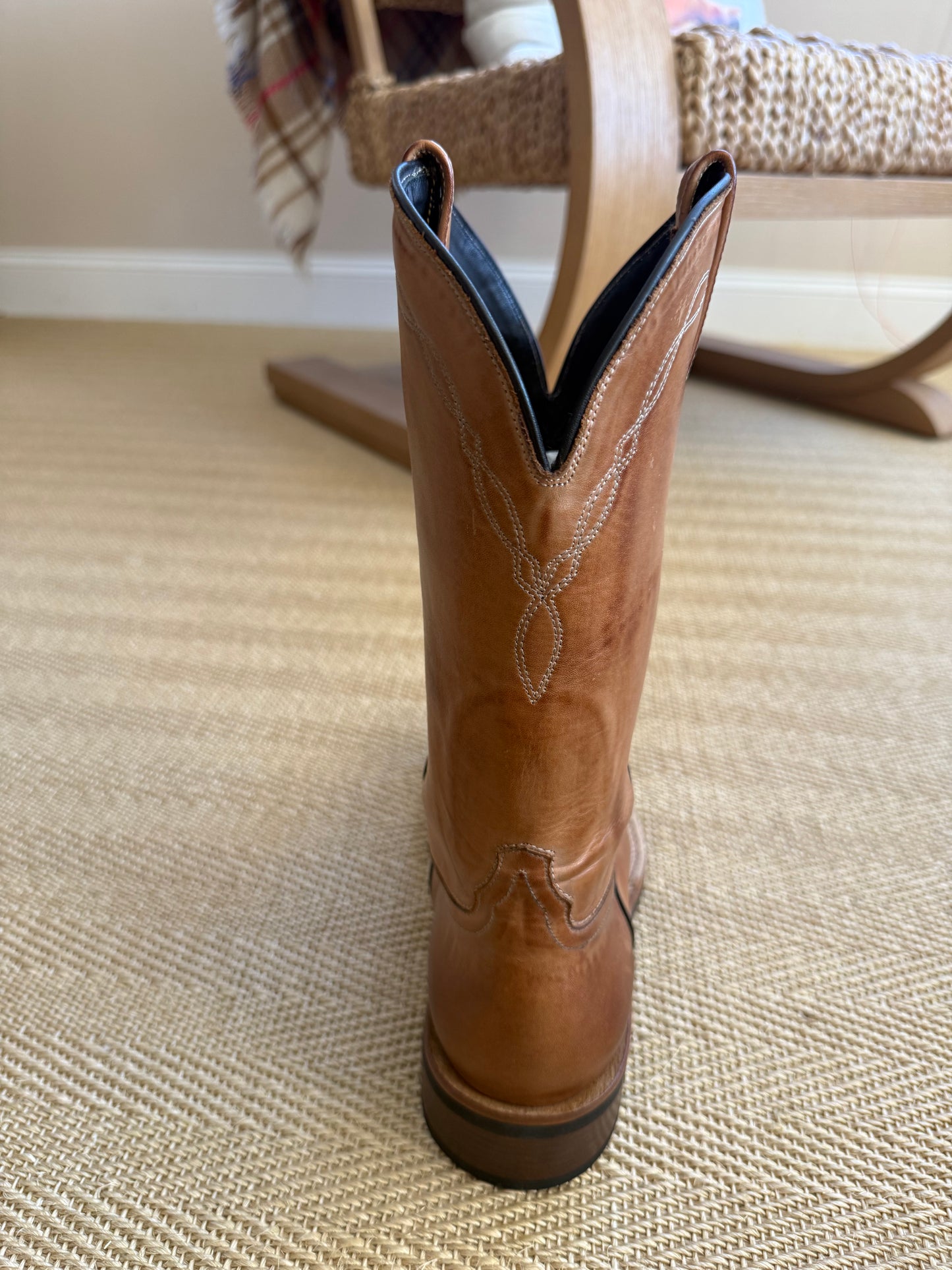 DeNiro Roper 750 vintage tan western boot