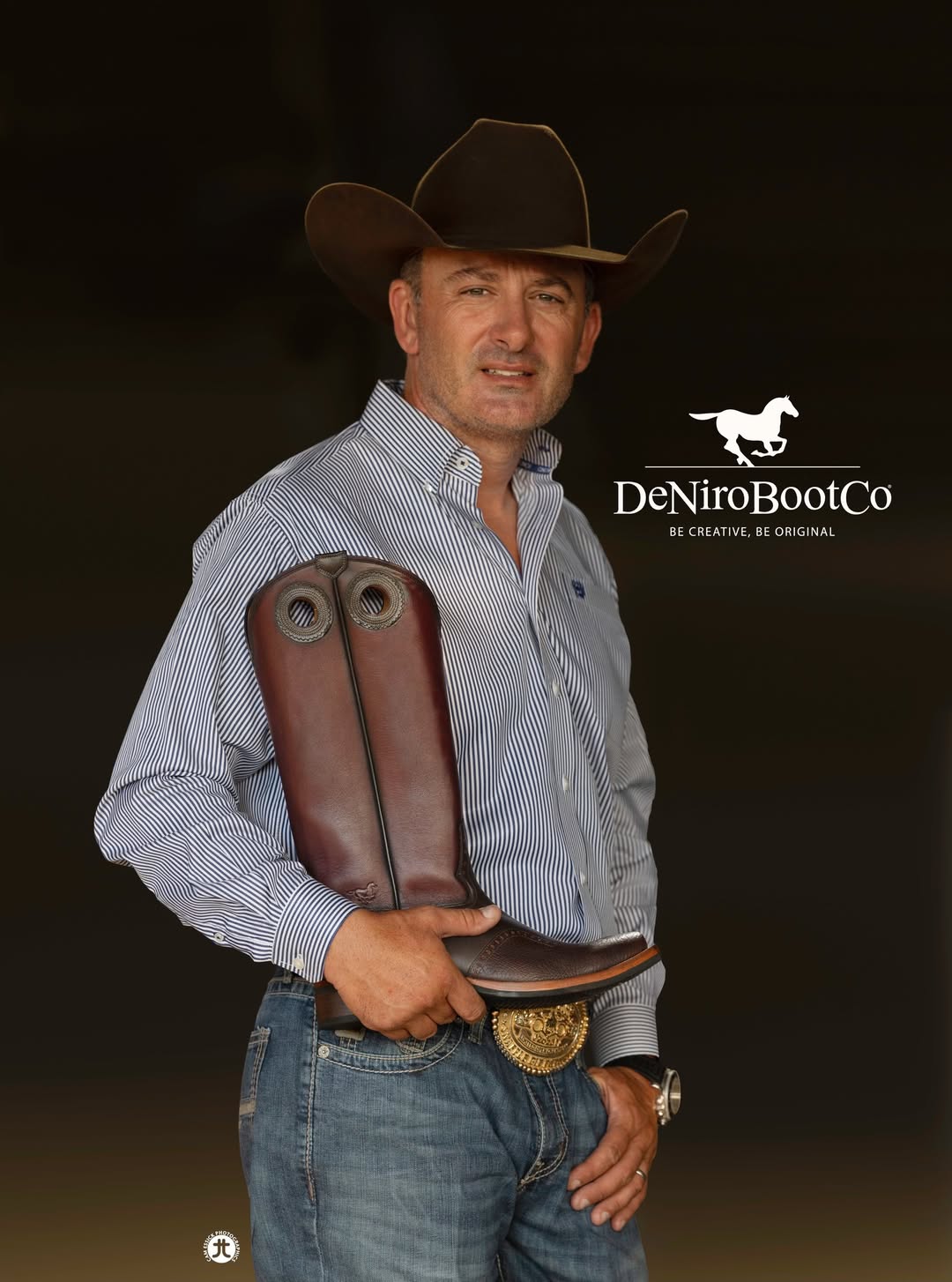 DeNiro Roper 750 vintage tan western boot