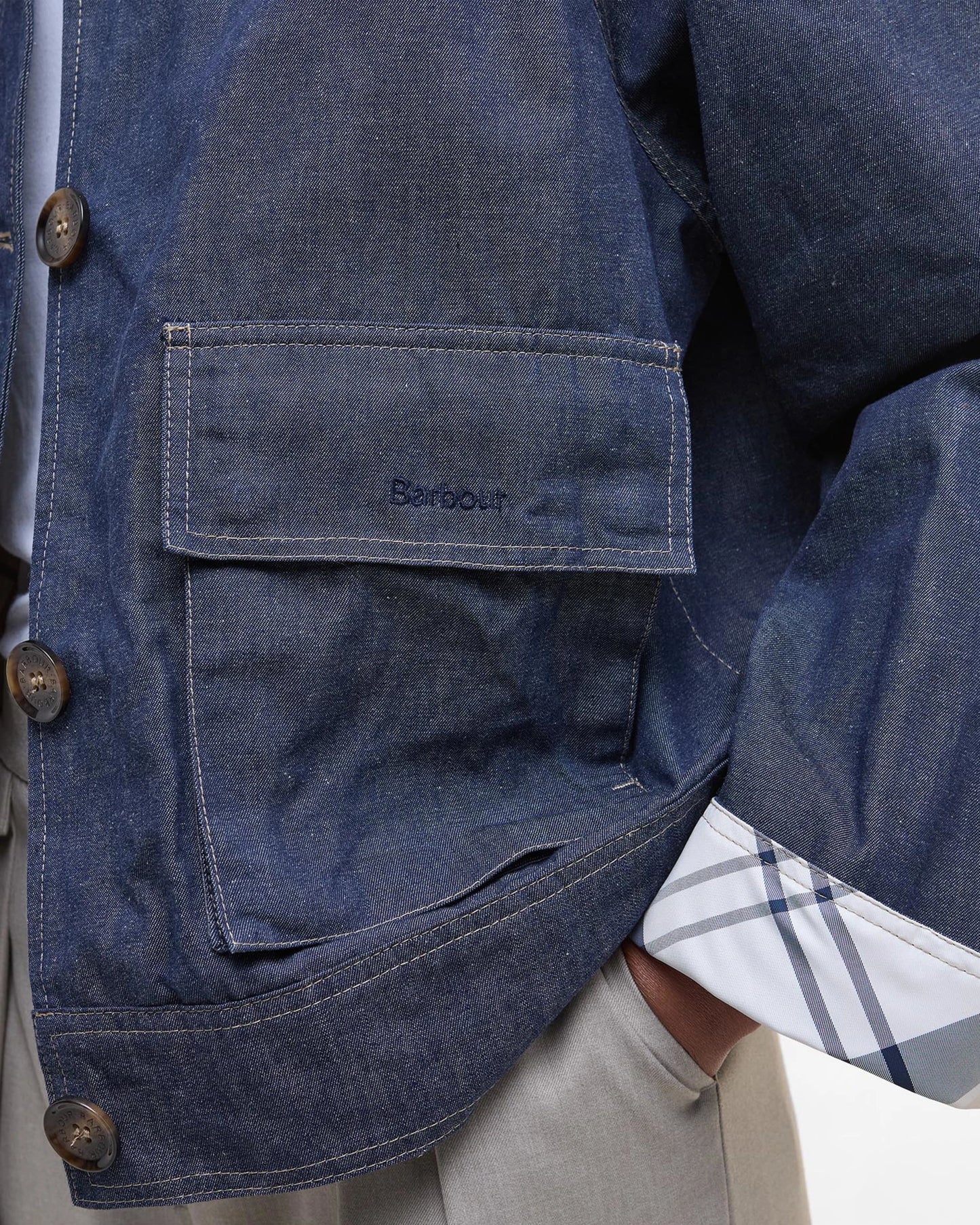 Barbour Denim Demi Showerproof Jacket