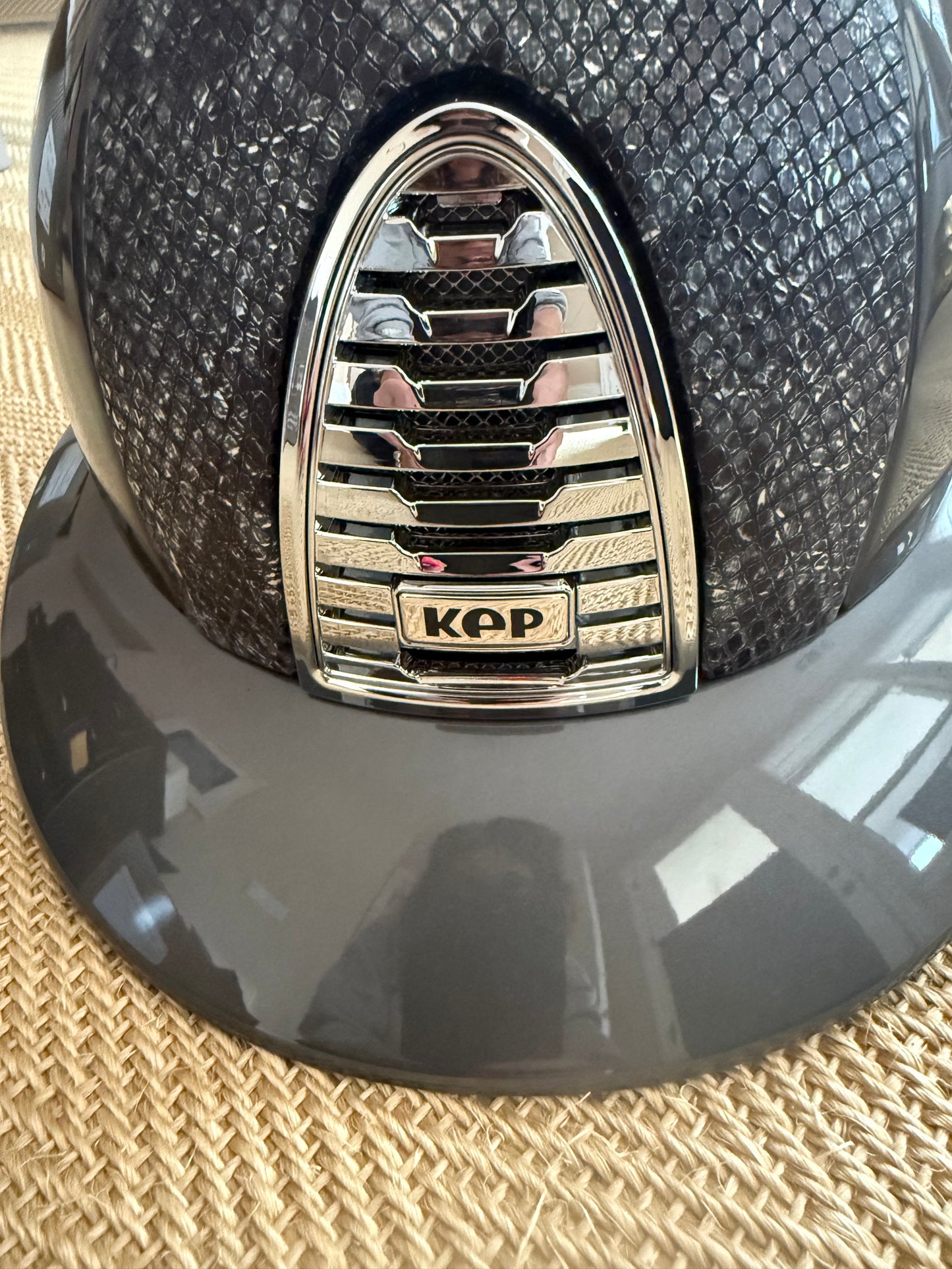 Kep Helmet using DeNiro leather swatch custom