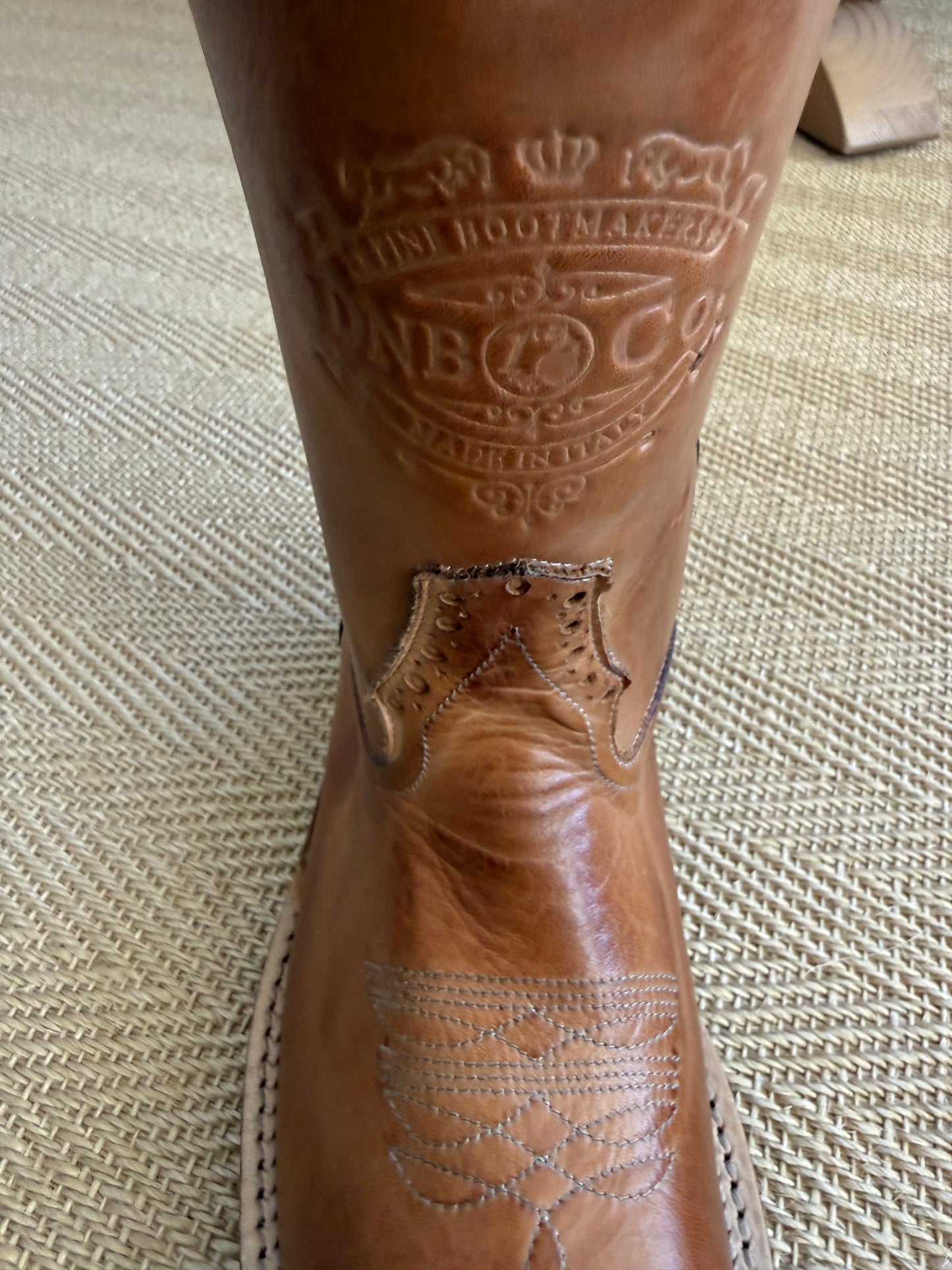 DeNiro Roper 750 vintage tan western boot