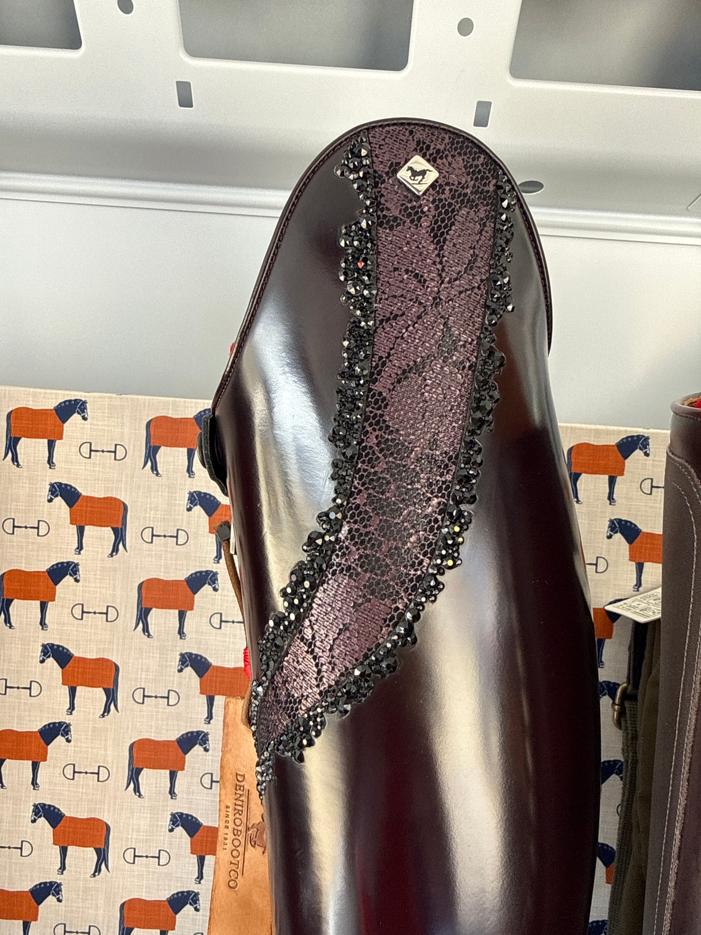 Bellini brushed burgundy Dressage boot