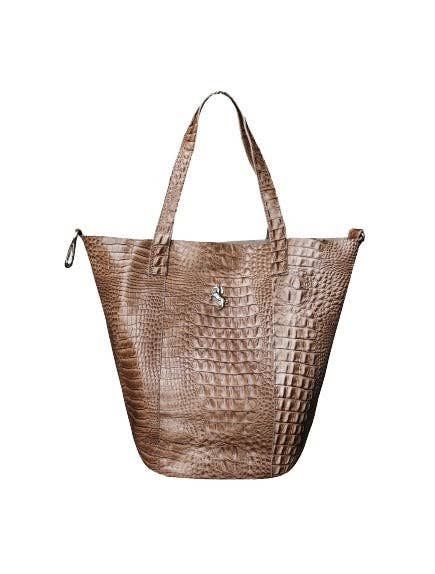 Gee Gee Med Leather Bucket Bag Sand