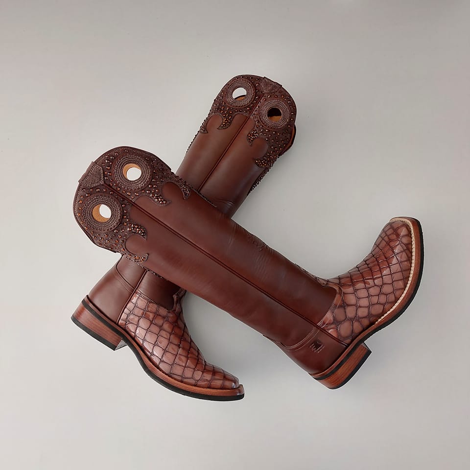 DeNiro Buckaroo western customised boot