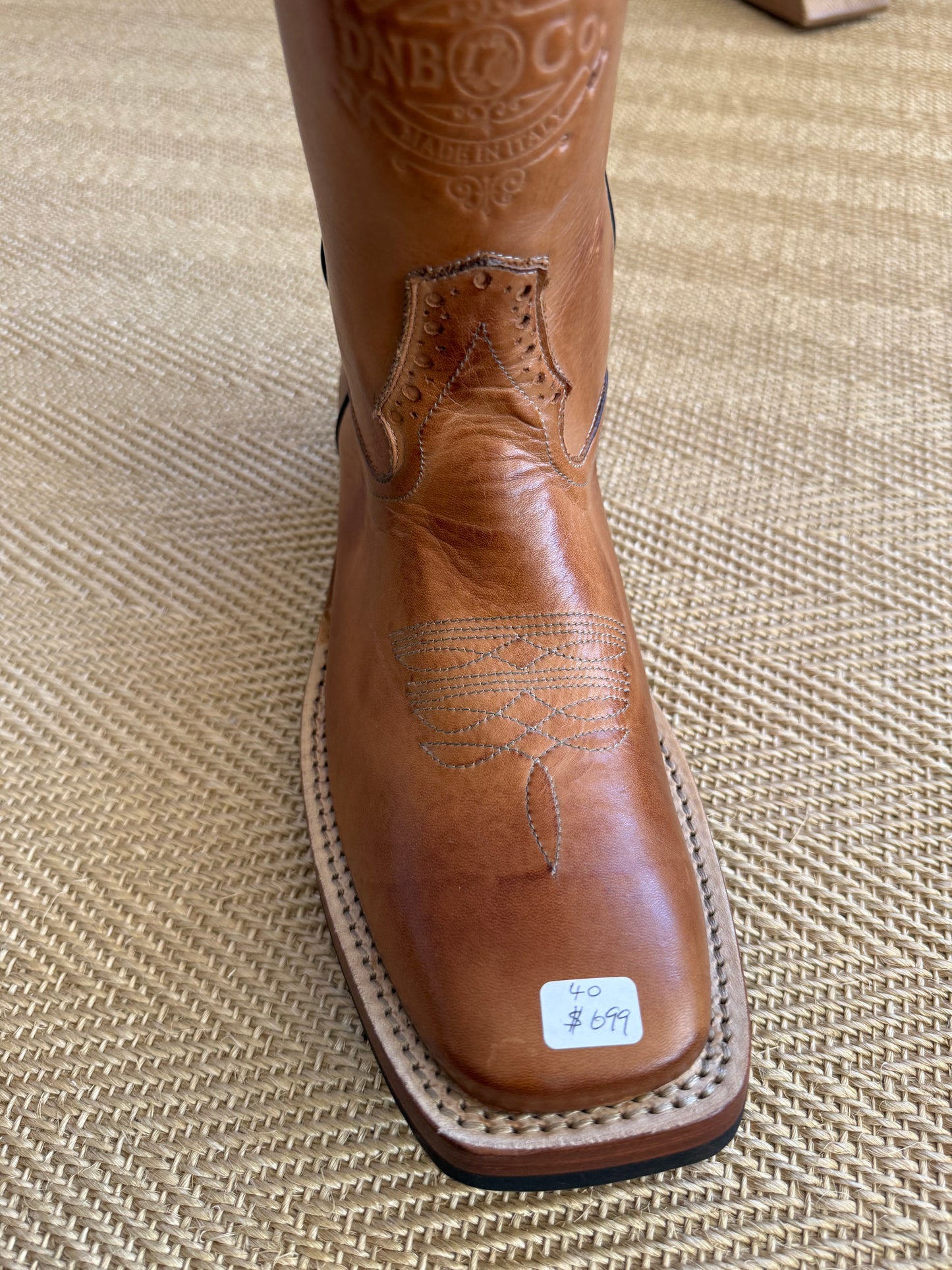 DeNiro Roper 750 vintage tan western boot