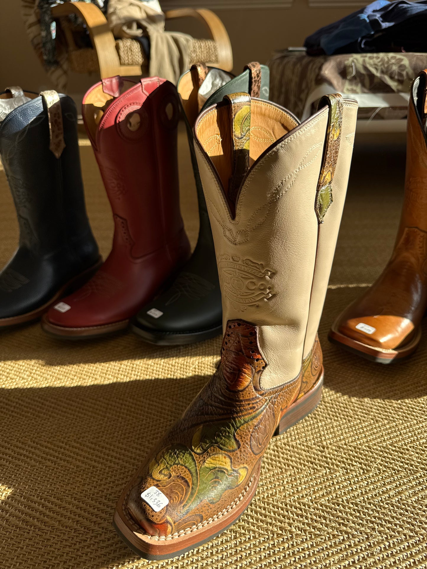 DeNiro Roper 750 western boot customized
