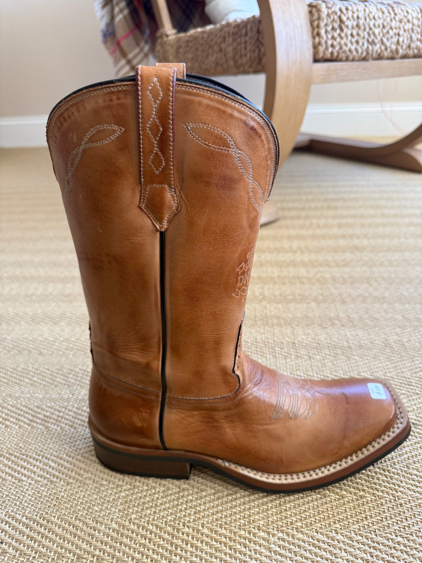 DeNiro Roper 750 vintage tan western boot
