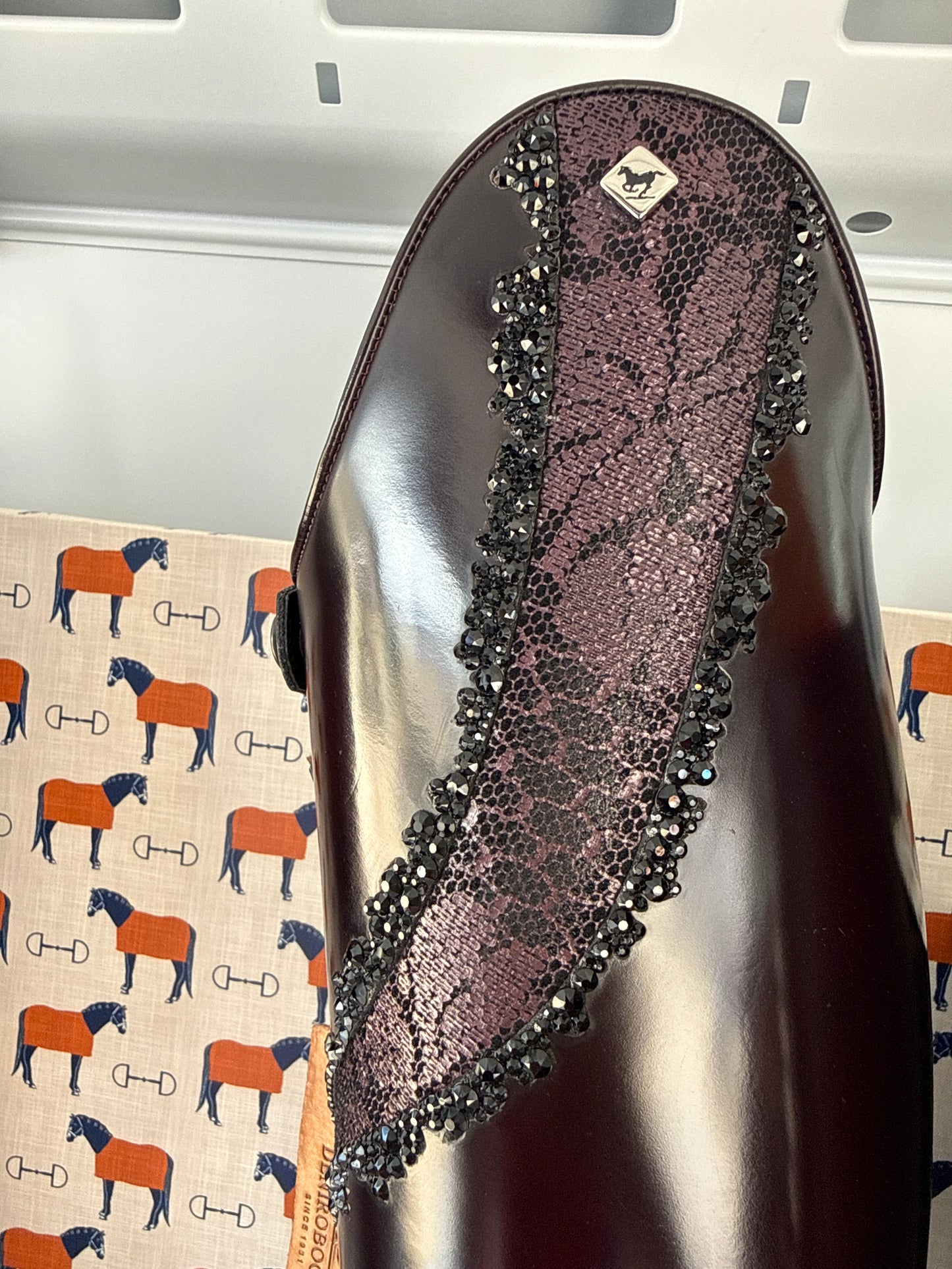 Bellini brushed burgundy Dressage boot