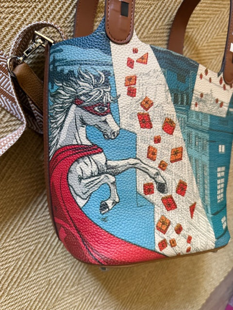 Bucket Leather  Equestrian Bag